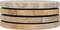 Sandstone Water Absorbent Hand Crafted Round Coasters for Drinks - 4 Inches Wide Thirsty Stone Bar/Drink Coasters- Made from Rainbow Sandstone (Set of 4 Without Holder)